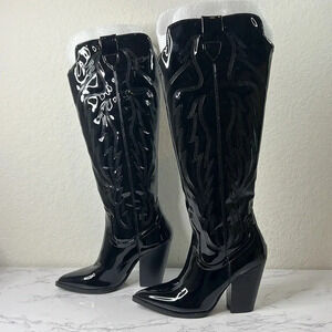 Steve Madden Black Heeled Boots